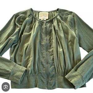 Anthropologie Hei Hei Jacket, Lightweight Linen-Cotton, Size Large